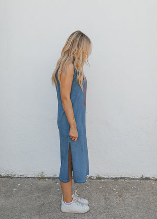 America Lips Tank Dress