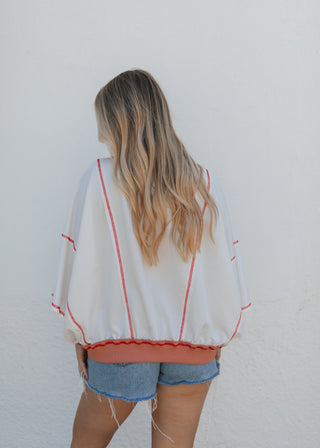 American Flag Patch Top