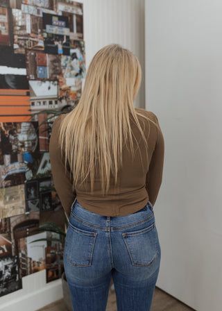 Kinz Ribbed Long Sleeve - Mocha