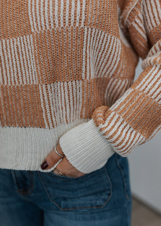 Alix Sweater - Cream/Camel