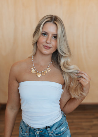 Pearl Charm Necklace