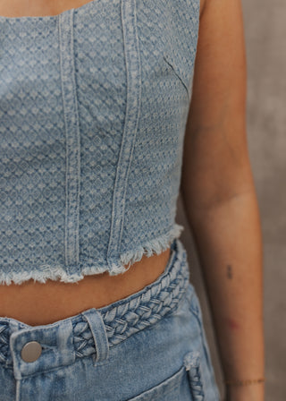 Hayes Denim Crop Top