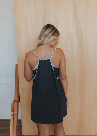 Lucy Romper Dress - Black