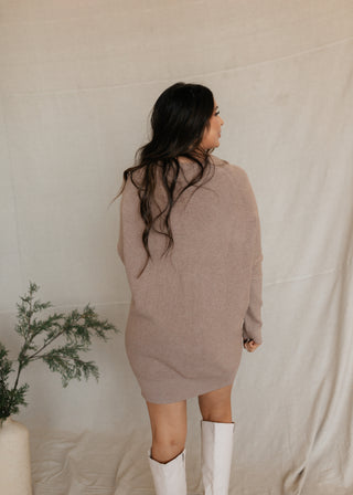 Quinly Sweater Dress - Latte