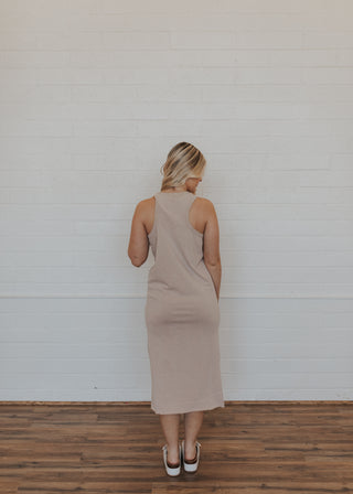 Evie Tank Dress - Tan