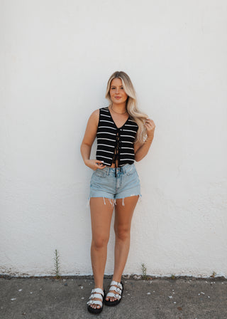 Jones Tie Top - Striped