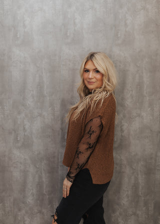 RESTOCK Jessa Sweater Top - Camel