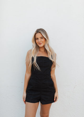 Ty Romper - Black (Rooted)