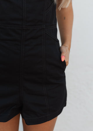 Ty Romper - Black (Rooted)