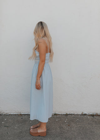 Scarlet Dress - Dusty Blue