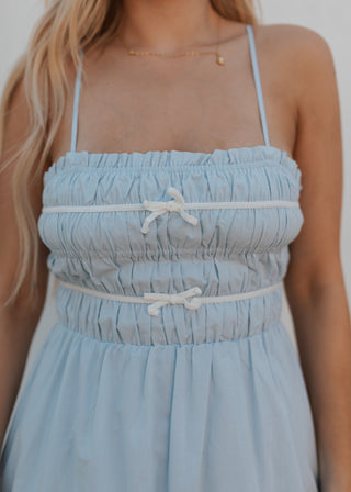 Scarlet Dress - Dusty Blue