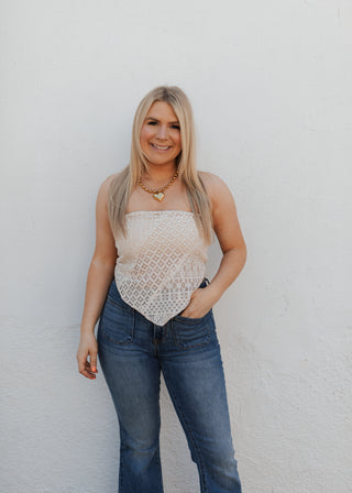 Nix Bandana Top - Cream