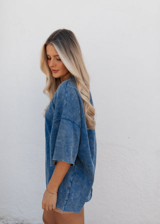 Frenchie Tee - Blue