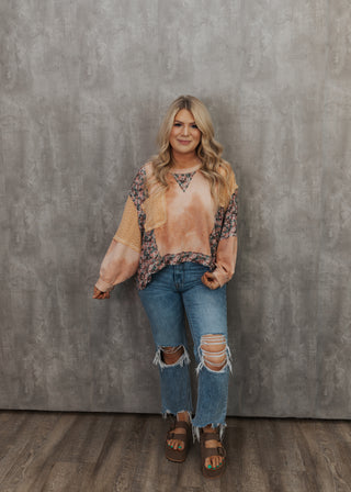 Aspen - Peach Multi top