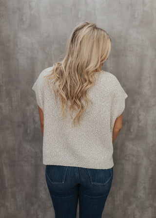 RESTOCK Jessa Sweater Top - Sand Beige