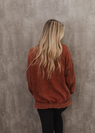 Day Off Pullover - Rust