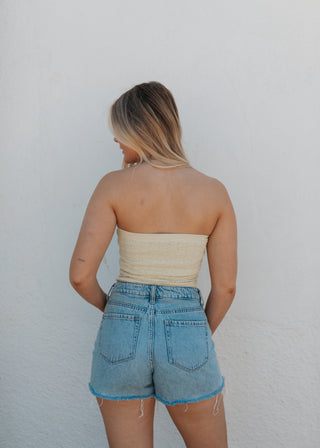 Fleur Tube Top - Pistachio