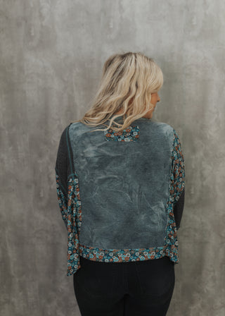 Aspen - Grey Multi top