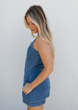 Demi Denim Romper