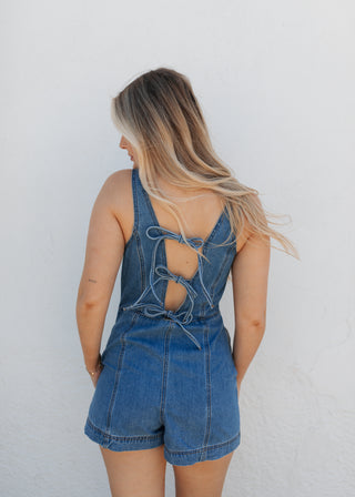 Demi Denim Romper