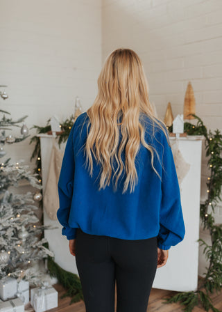 Farrah Fleece Jacket - Royal Blue