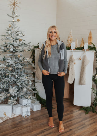 Sophia Reversible Vest - Grey