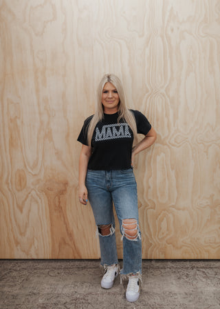 Mama Checkered Tee