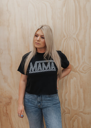 Mama Checkered Tee