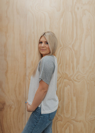 Baseball Tee - Grey