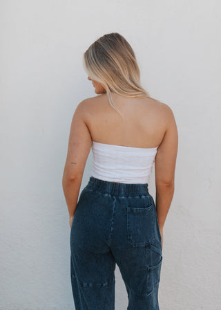 Fleur Tube Top - White