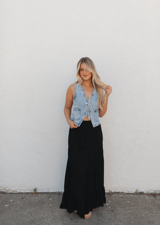Val Denim Top