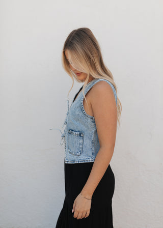 Val Denim Top