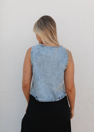 Val Denim Top