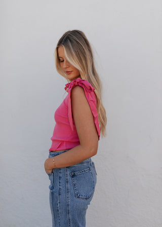 Fuchsia Bow Tank