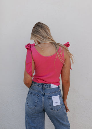 Fuchsia Bow Tank
