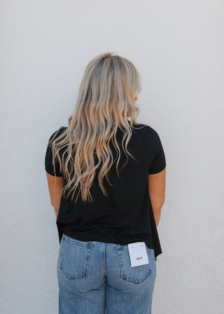 Talia Top - Black (Rooted)