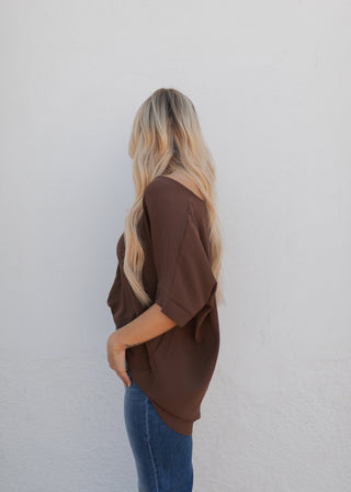 Avery Top - Brown