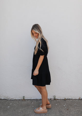 Renny Dress - Black (Rooted)