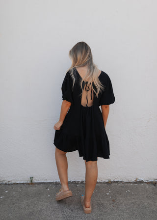 Renny Dress - Black (Rooted)