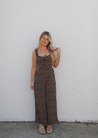 Charlie Floral Jumper - Brown