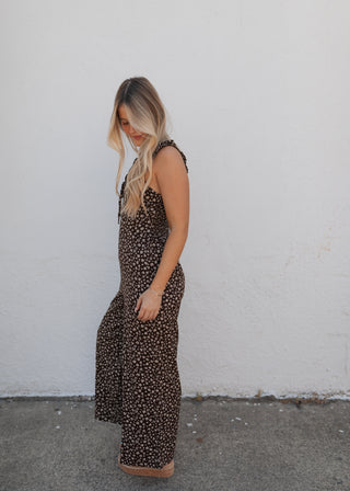 Charlie Floral Jumper - Brown