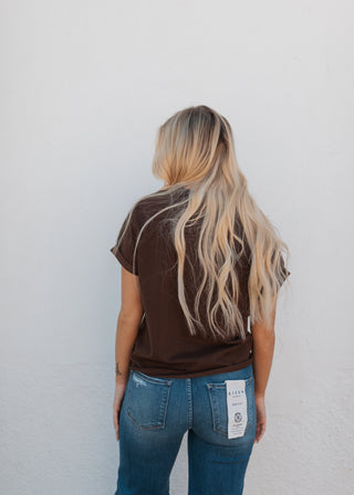 Mali Short Sleeve Tee- Brown