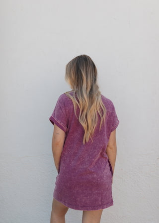 Hunter T-Shirt Dress - Light Plum