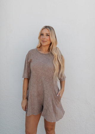 Santana Romper - Mocha
