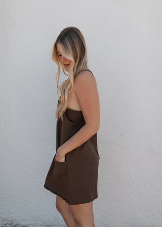 Coffee Break Dress - Coffee (Rooted)