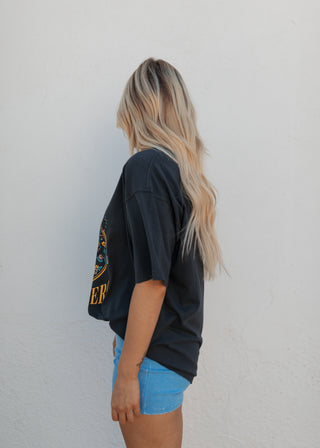 Wildflowers Vintage Graphic Tee - Black