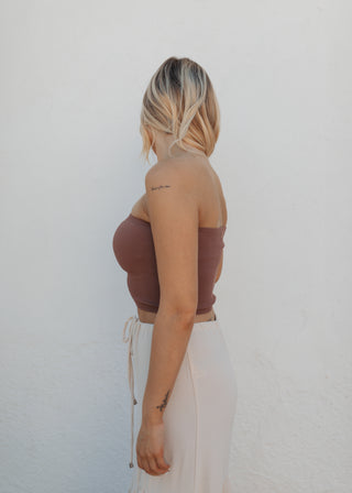 Kolly Tube Top Bandeau - Chocolate