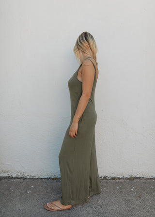 Bobbie Criss Cross Jumper - Olive