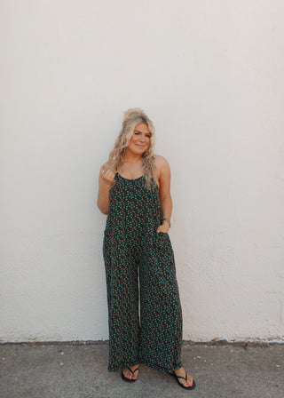 Jules Floral Jumper - Black