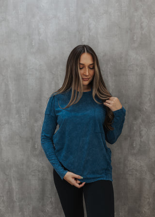 Pipa Pocket Tee- Denim